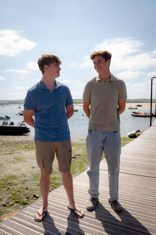 Men's Towelling Polo Shirt