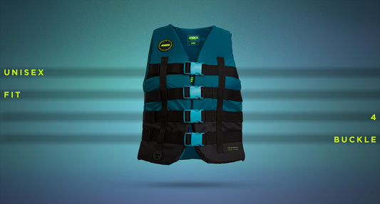 Jobe 4 buckle buoyancy aid vest teal