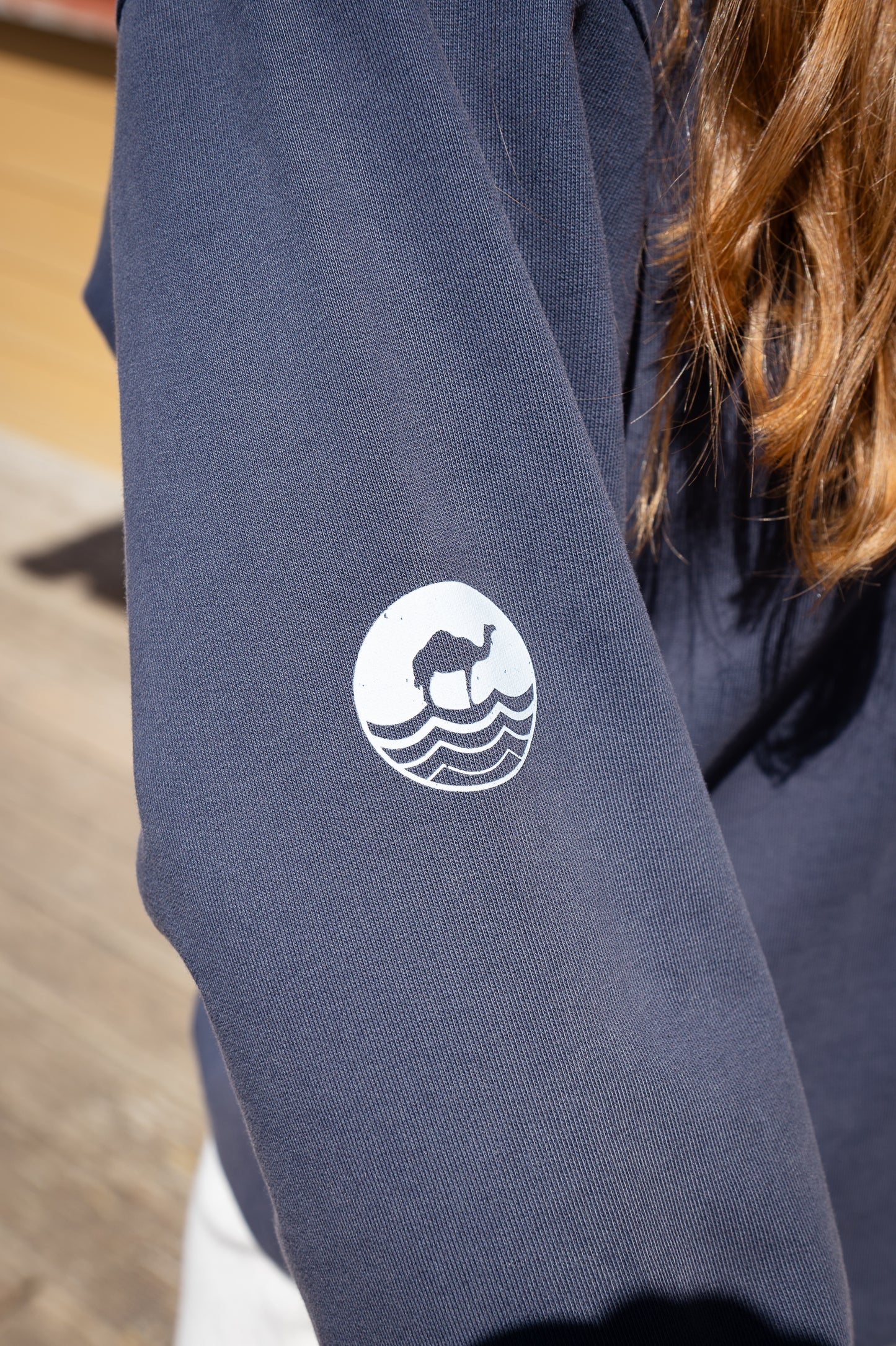 Unisex washed effect oversized crew neck sweatshirt