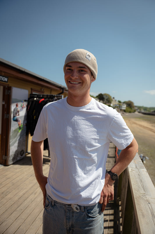 Heather Sand Fisherman Beanie