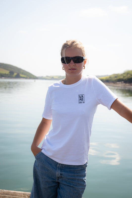 Childrens White T' Shirt - Wake