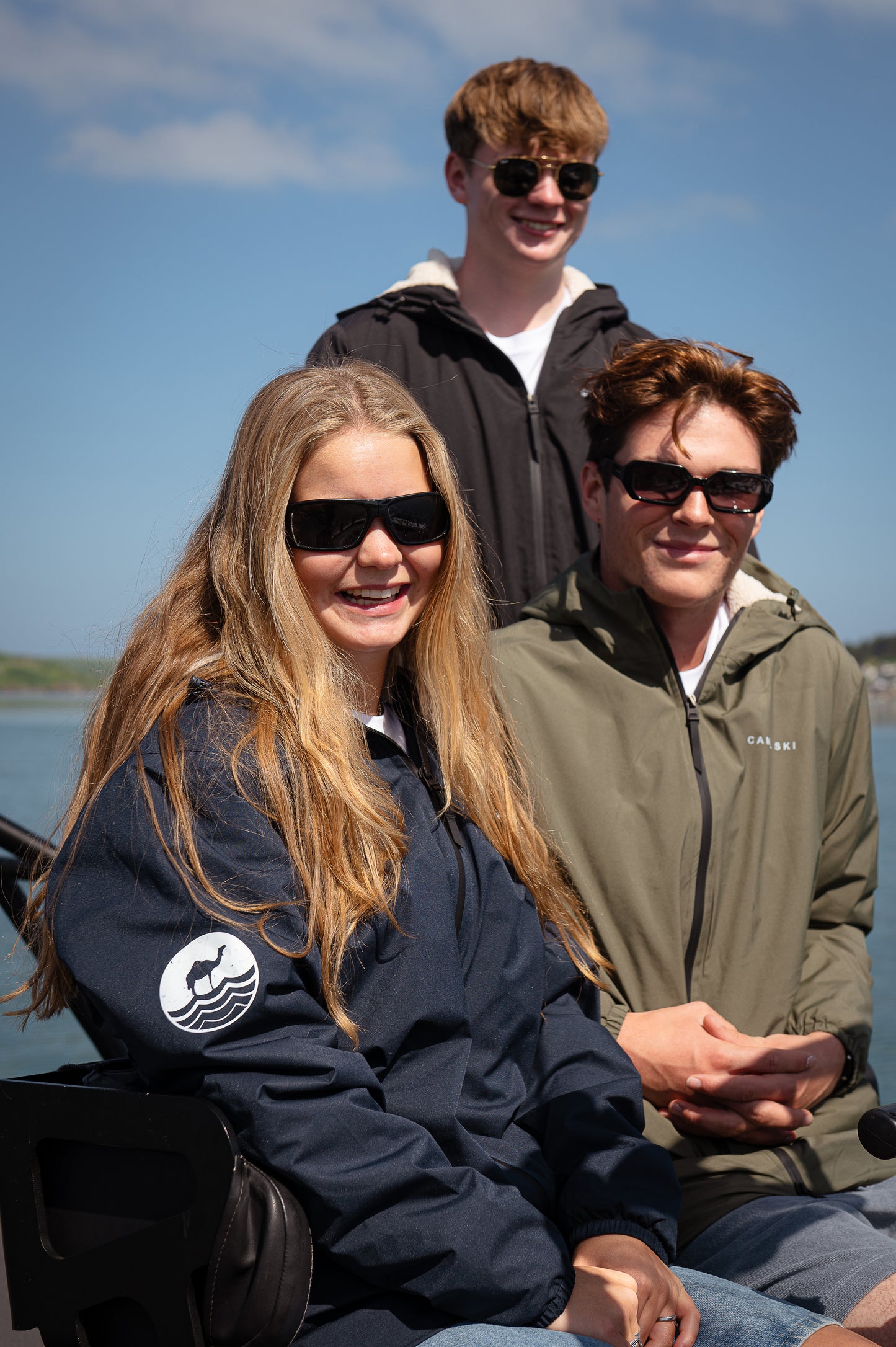 Unisex Camel Ski sherpa-lined waterproof jacket