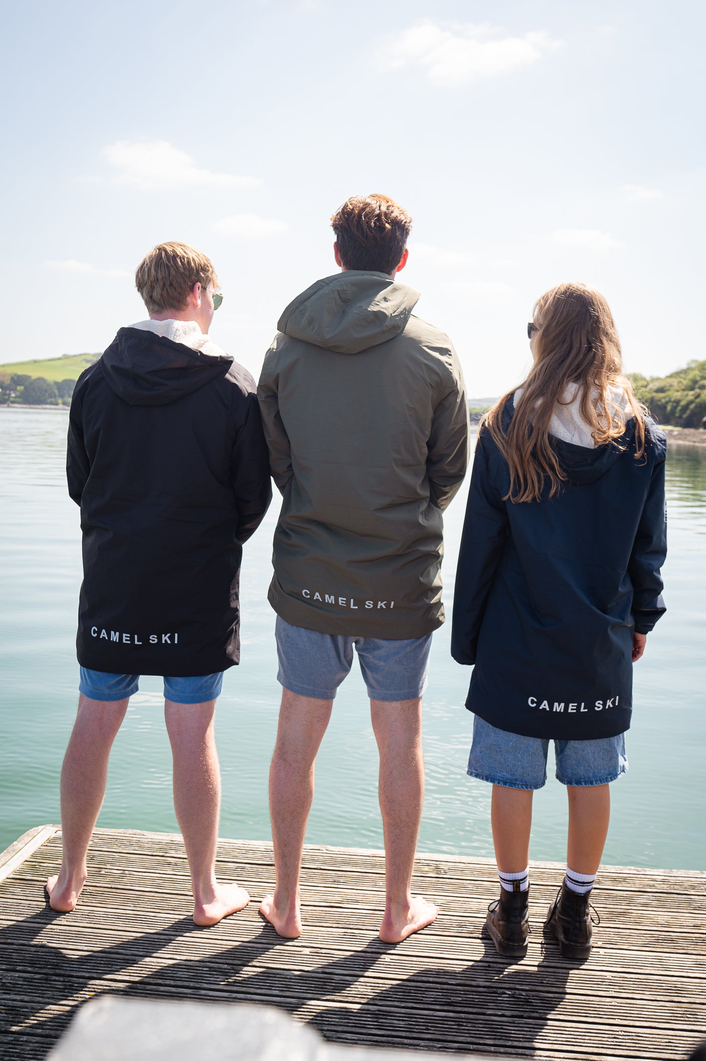 Unisex Camel Ski sherpa-lined waterproof jacket