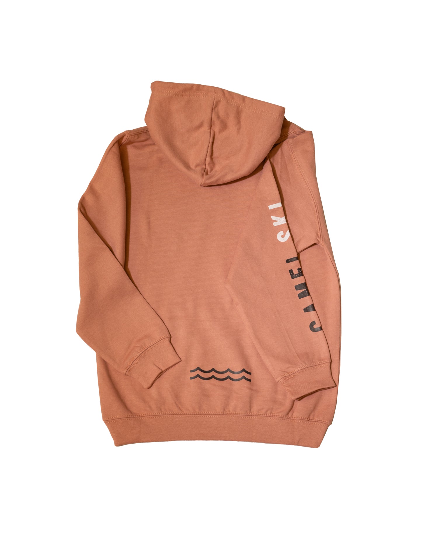 Adult Dusty Pink College Hoodie - Wave