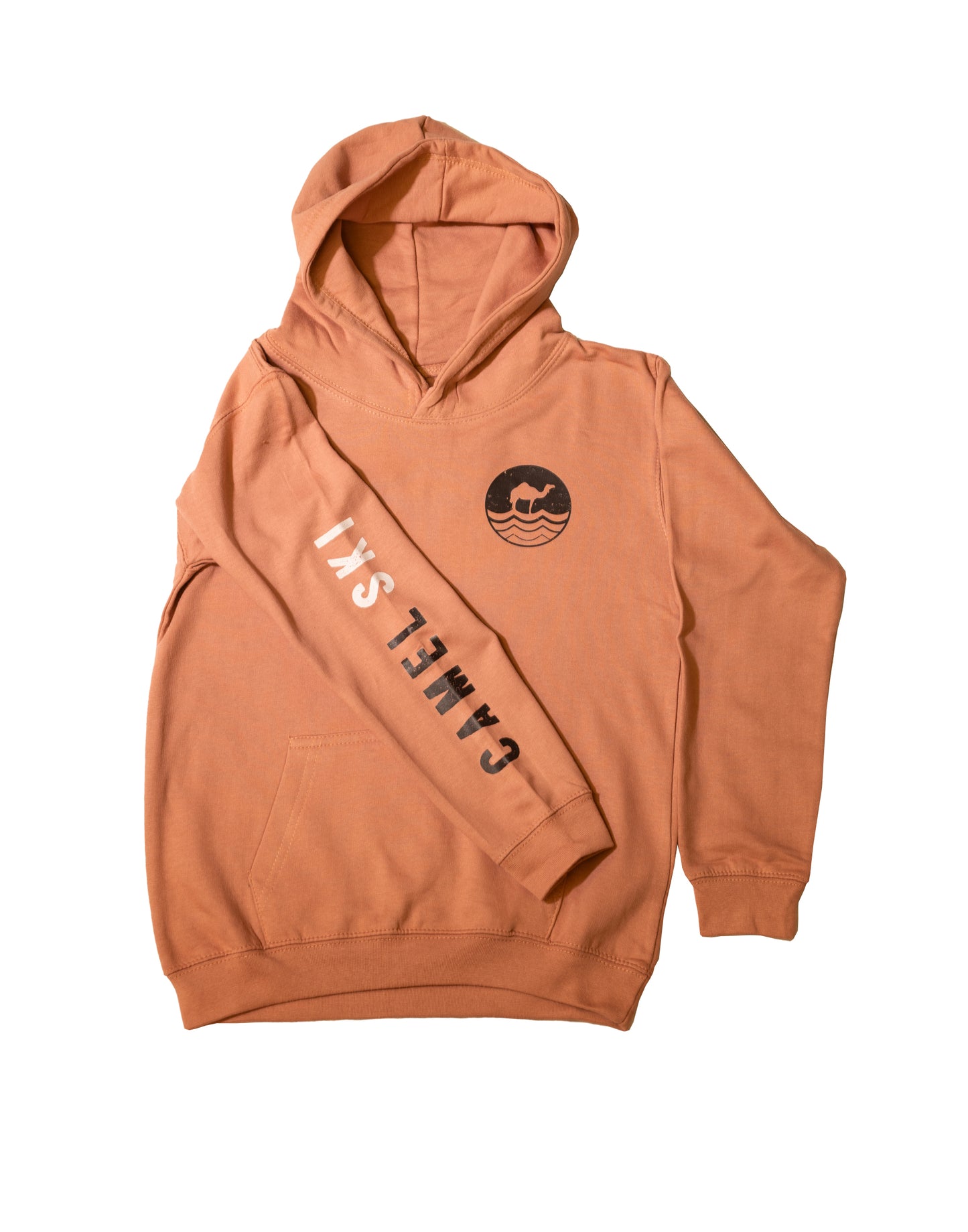 Adult Dusty Pink College Hoodie - Wave