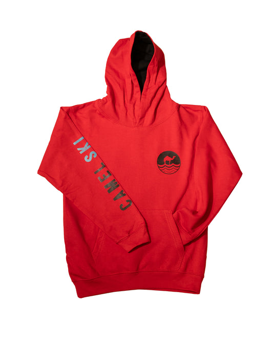 Children's Varsity Hoodie - Fire Red/Jet Black