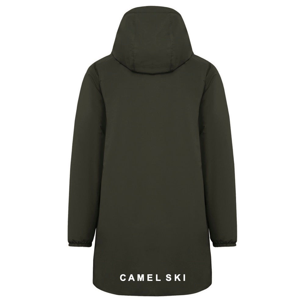 Unisex Camel Ski sherpa-lined waterproof jacket