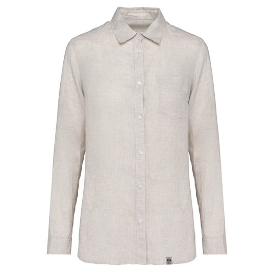 Women's Long Sleeve Linen Shirt