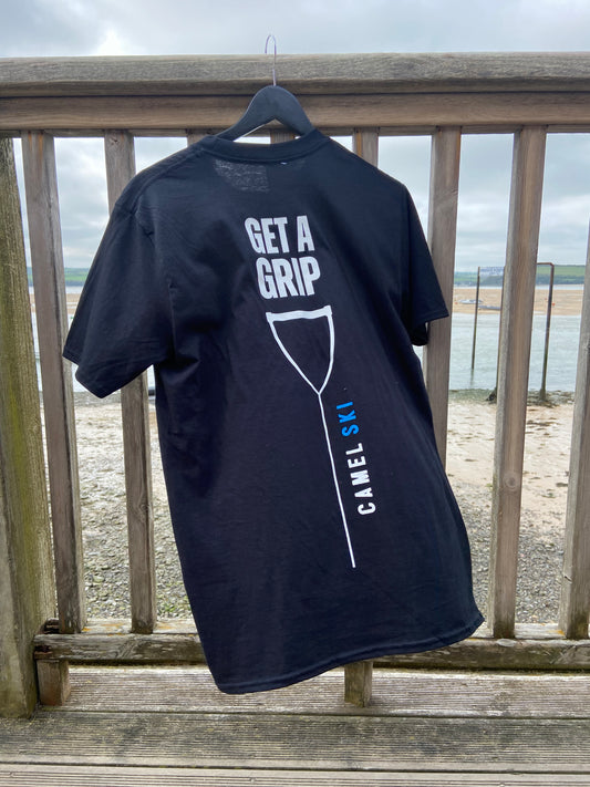 Childrens Black 'Get A Grip' T'Shirt